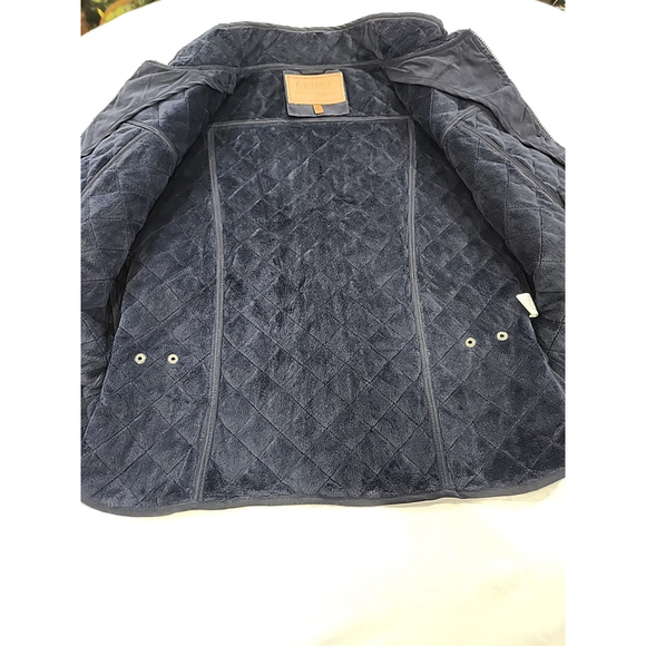 Outback Trading CO. Women’s Microsuede Quilted Equestrian Vest,szXL,Navy Blu,NWT - Picture 3 of 11